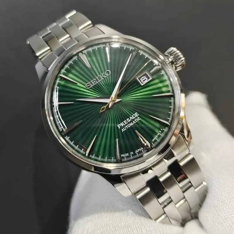 Seiko Men's Presage Cocktail Time Green Dial Watch | SRPE15j1